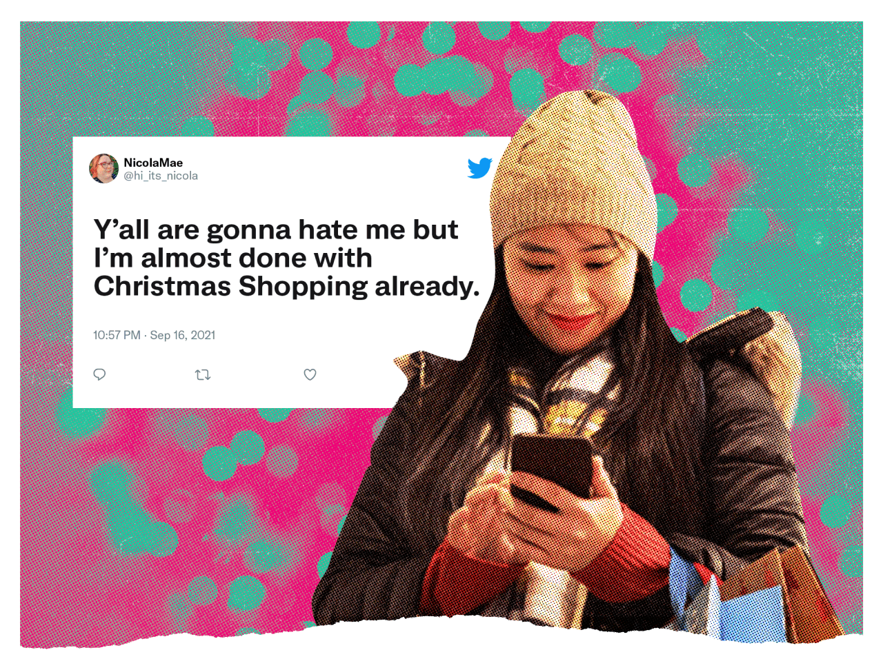 @hi_its_nicola "Y'all are gonna hate me but I'm almost done with Christmas shopping already."